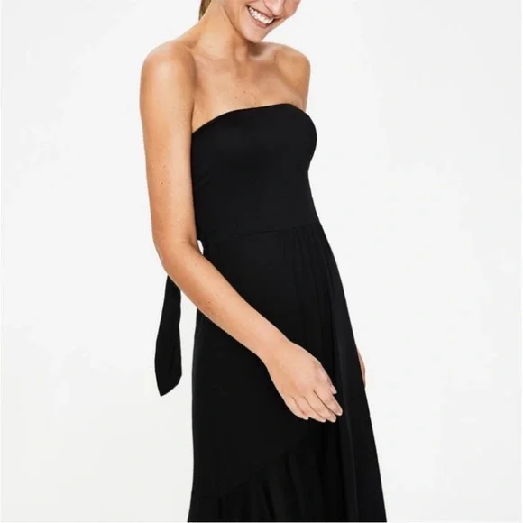 Boden Black Halter Dress - Picture 2 of 9